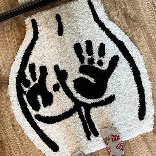 Hand-Print Butt Rug