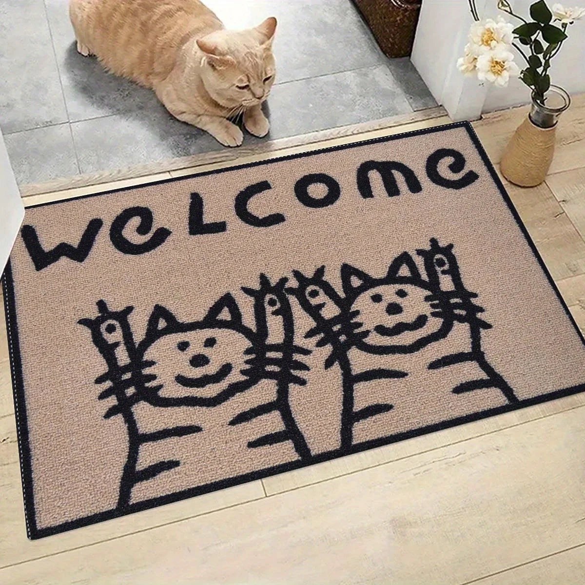 Doodle Cats Door Mat