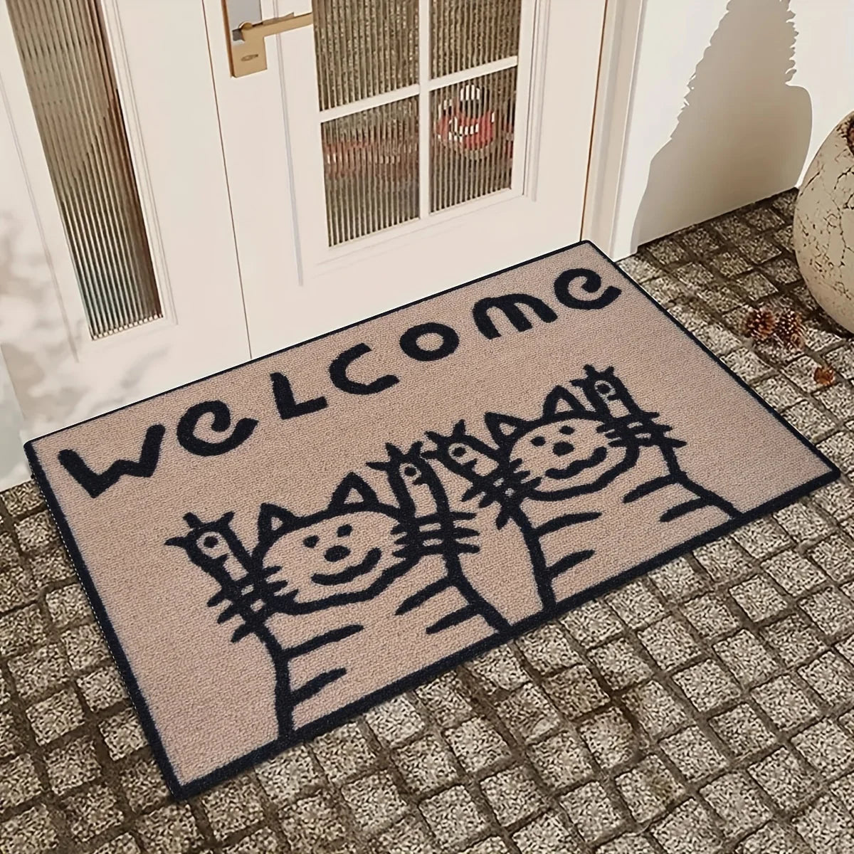 Doodle Cats Door Mat